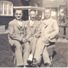 Synagogue founders Asher Pritzker (middle) and Joseph Marin (right), c.1936